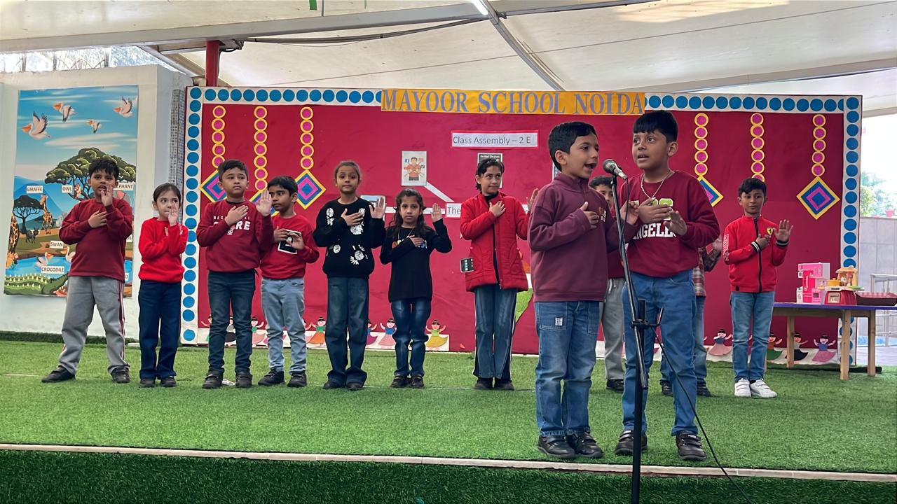 Grade 2E presented a powerful and thought-provoking assembly on the theme Screen Addiction